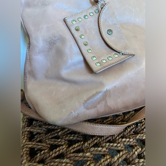 Lucky Brand brown leather tote with matching coin purse *PROJECT BAG* - Picture 3 of 13